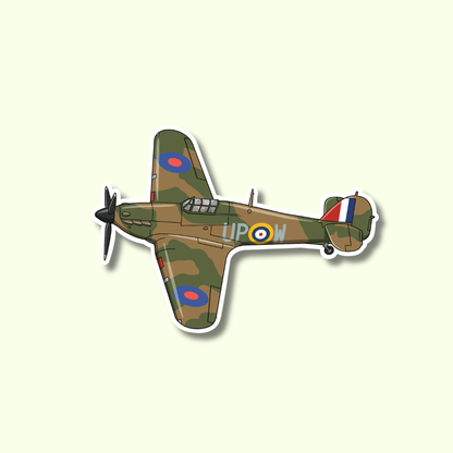 Hawker Hurricane Military Sticker
