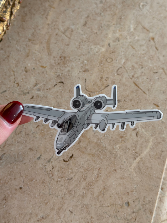 A10 Warthog Airplane Sticker