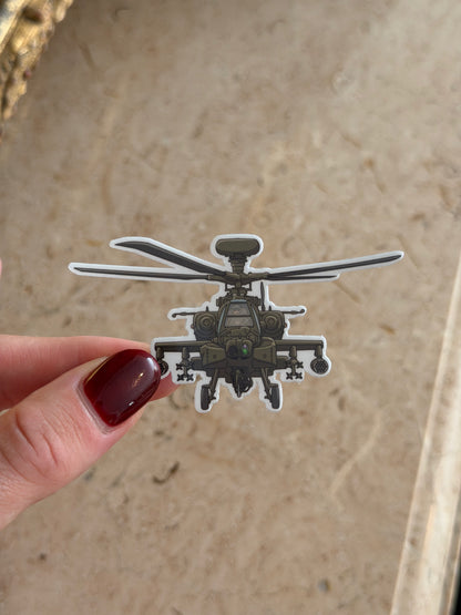 AH64 Apache Military Sticker