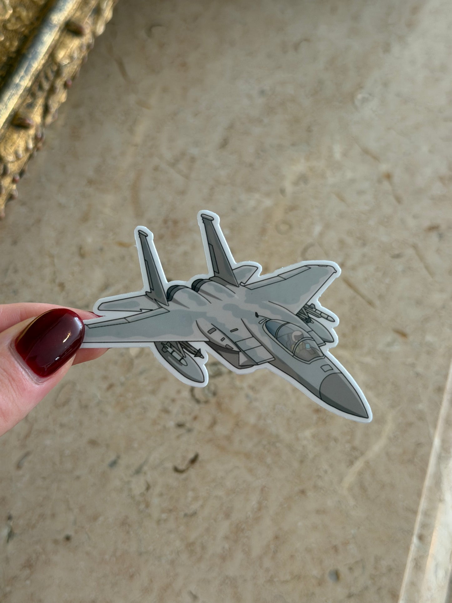 F15 Eagle Fighter Jet Sticker