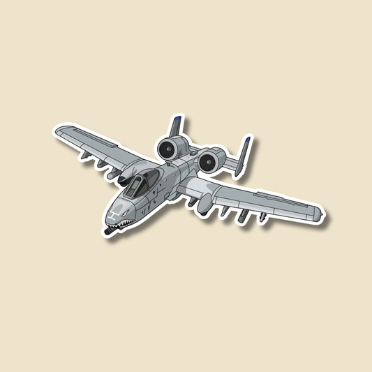 A10 Warthog Airplane Sticker