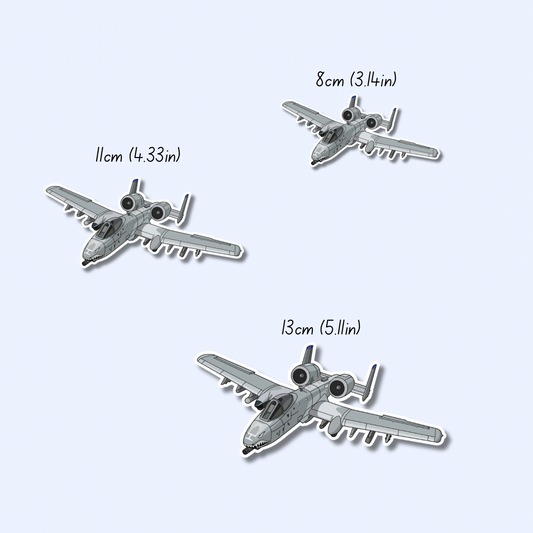 A10 Warthog Airplane Sticker