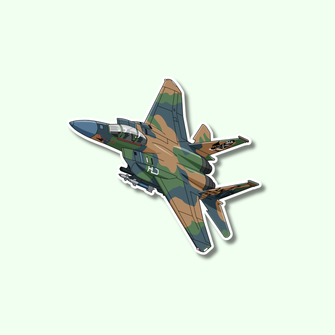 F15 Eagle Karma 52 Airplane Sticker
