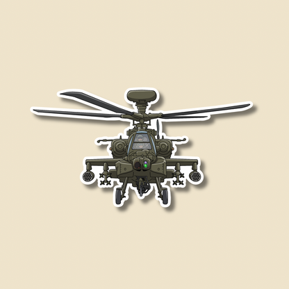 AH64 Apache Military Sticker