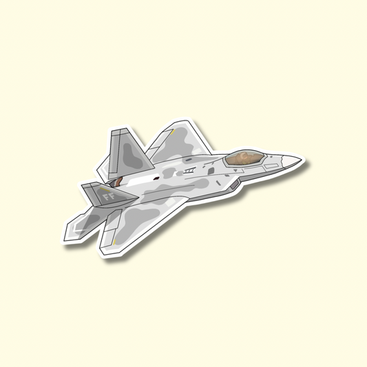F22 Raptor Airplane Sticker