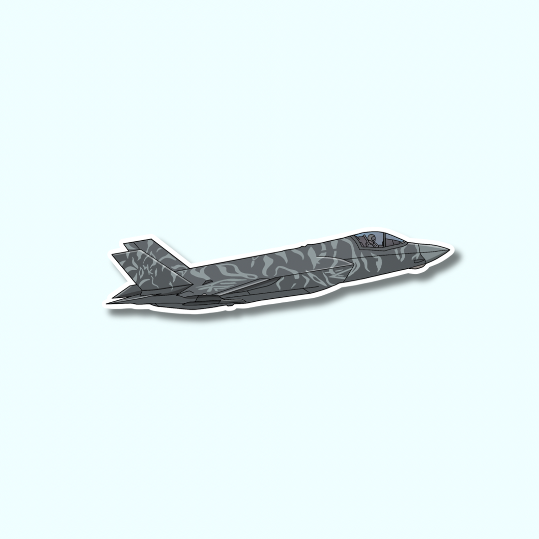 F35B Tiger Livery Fighter Jet Sticker