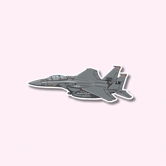 F15E Strike Eagle Fighter Jet Sticker