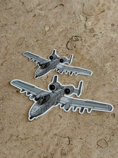 A10 Warthog Airplane Sticker