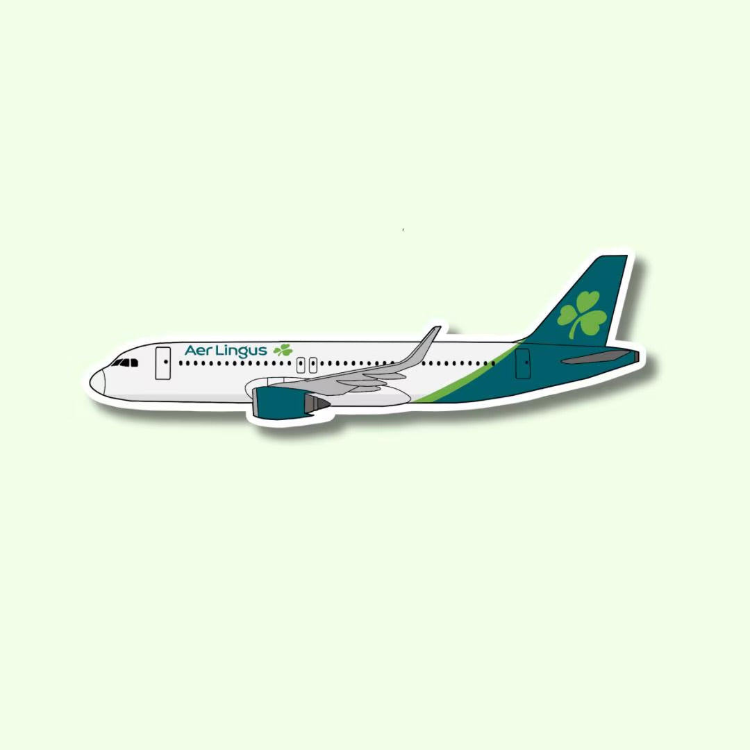A320 Airbus Airplane Sticker