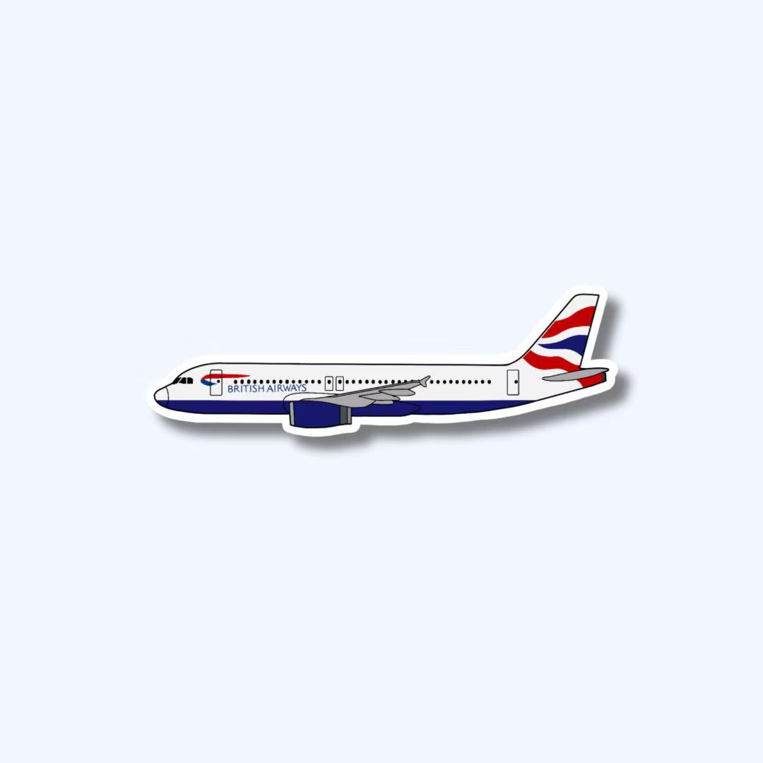 A320 Airbus Airplane Sticker