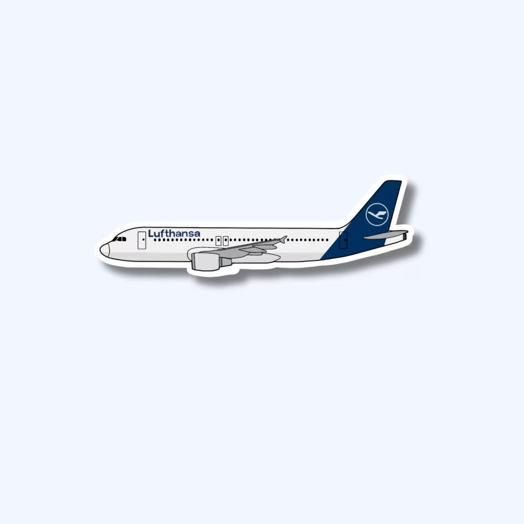 A320 Airbus Airplane Sticker