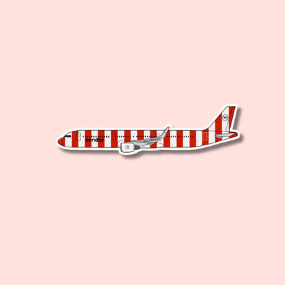 A321 Airbus Airplane Sticker