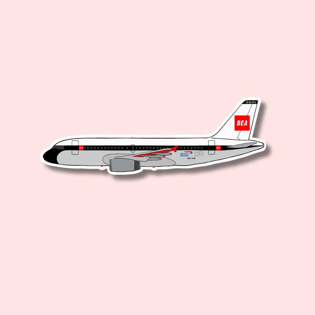 A319 Airbus Airplane Sticker