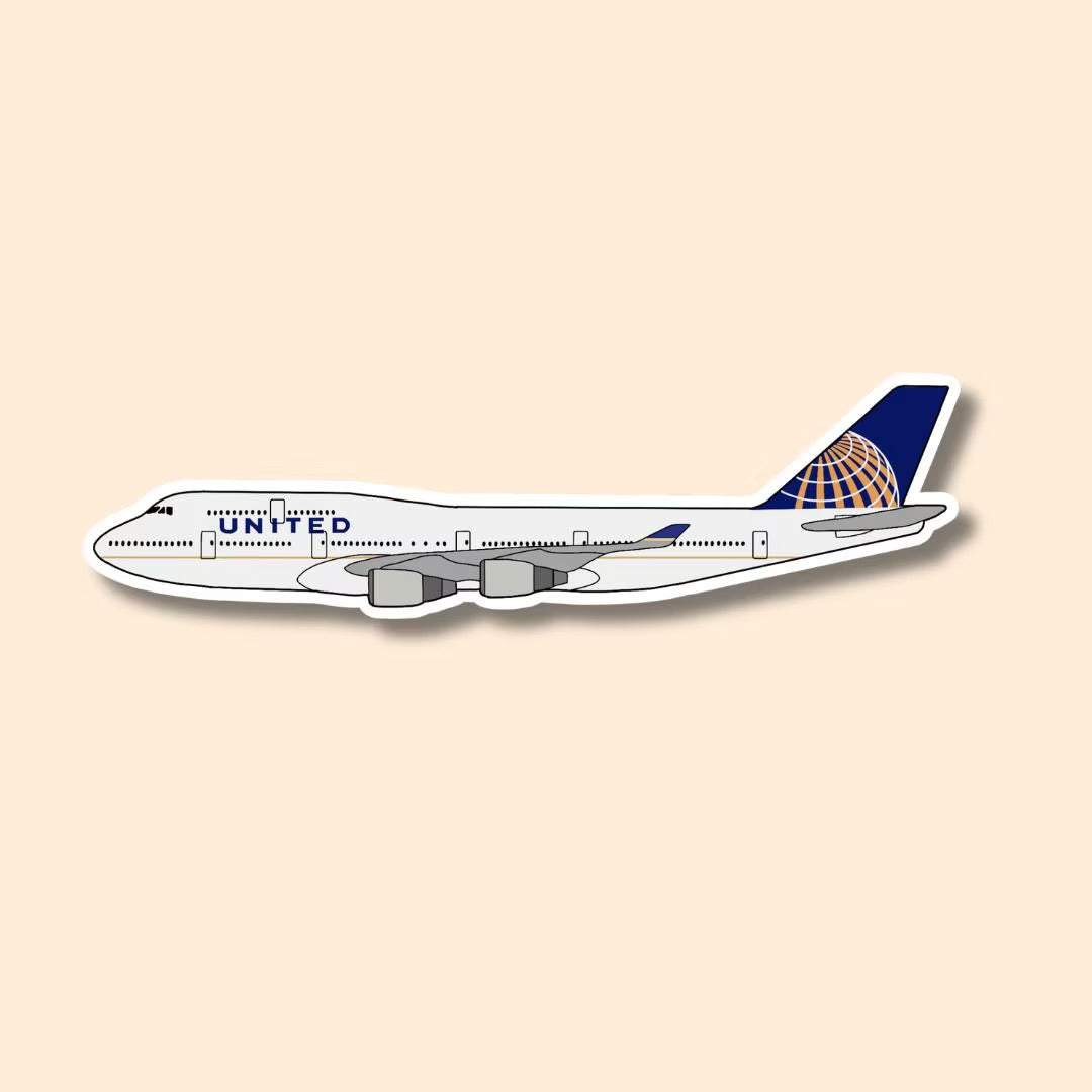 747 Boeing Airplane Sticker