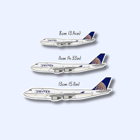 747 Boeing Airplane Sticker