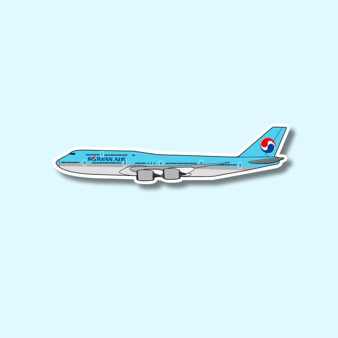747 Boeing Airplane Sticker