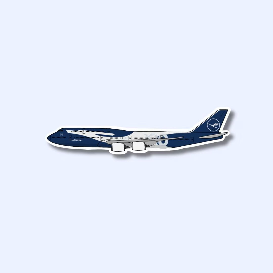 747 Boeing Airplane Sticker