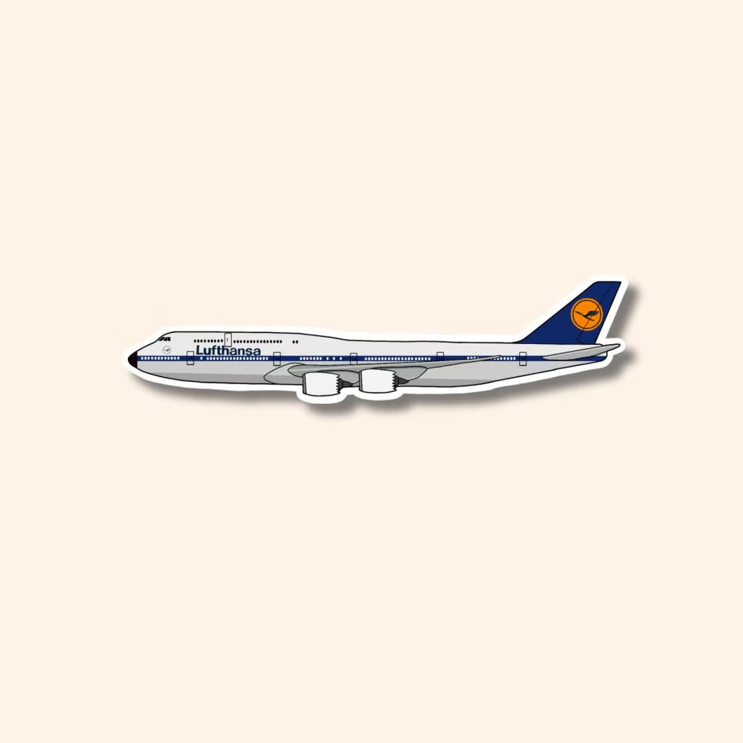 747 Boeing Airplane Sticker