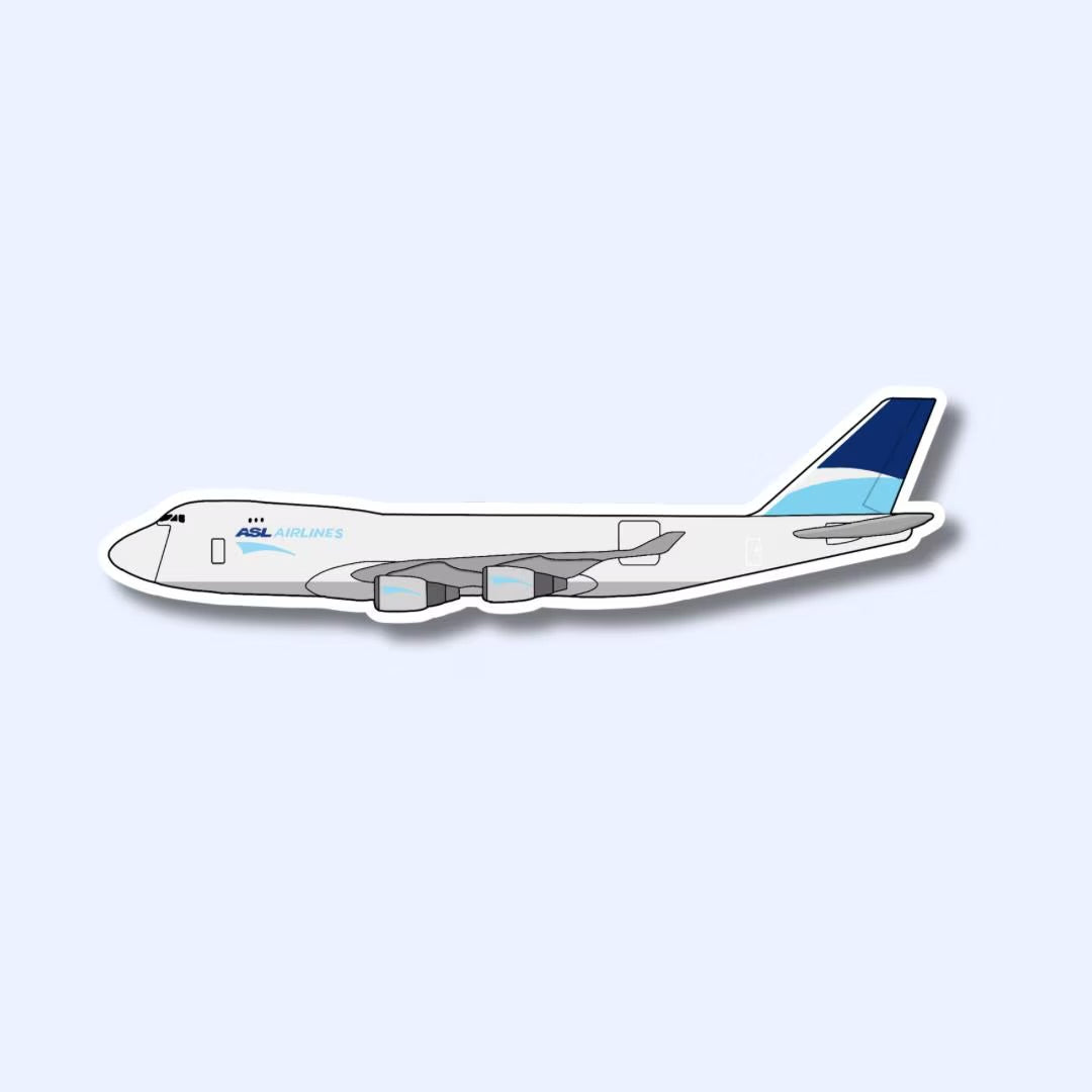 747 Boeing Airplane Sticker