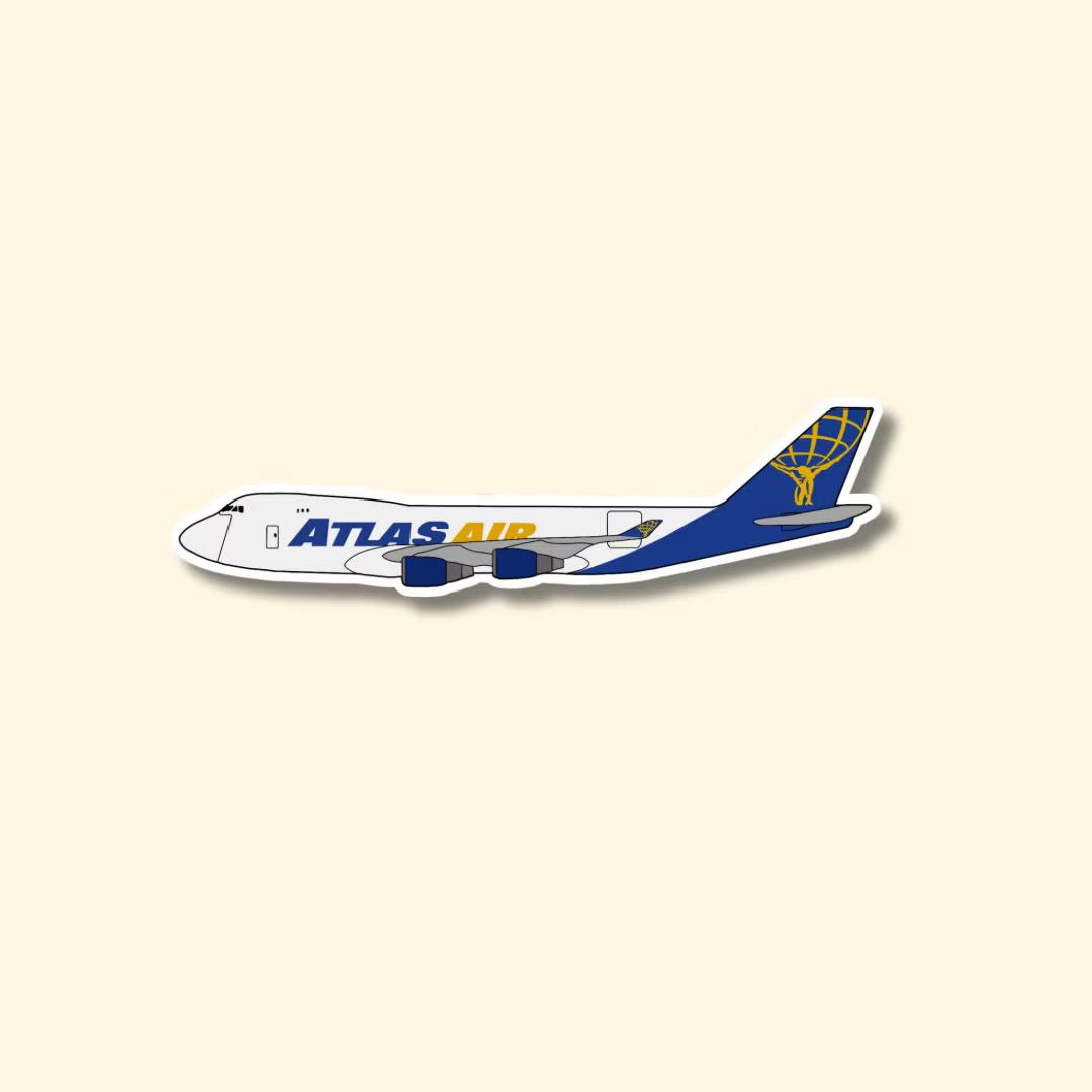 747 Boeing Airplane Sticker