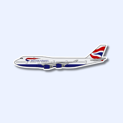 747 Boeing Airplane Sticker