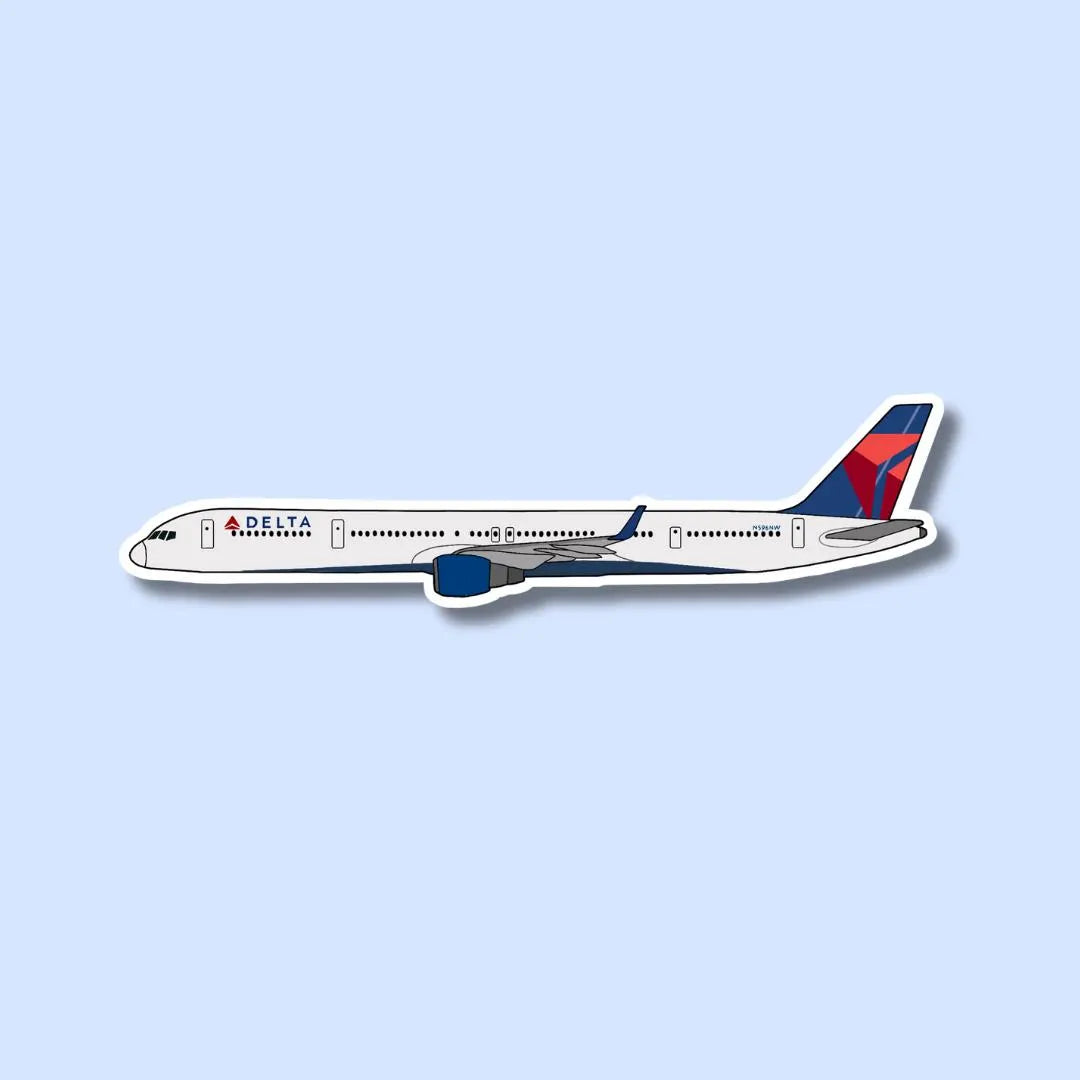 757 Boeing Airplane Sticker