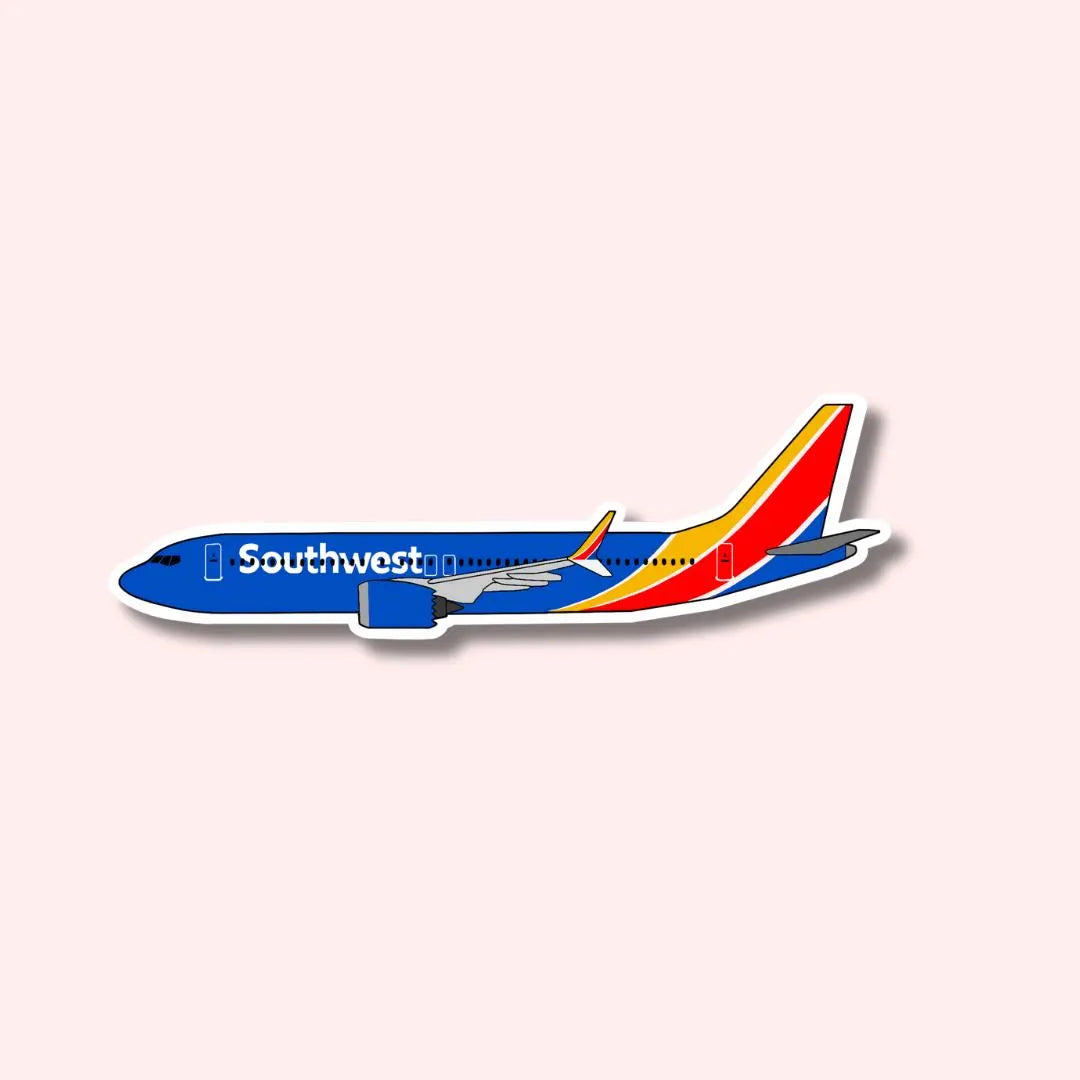 737 Boeing Airplane Sticker