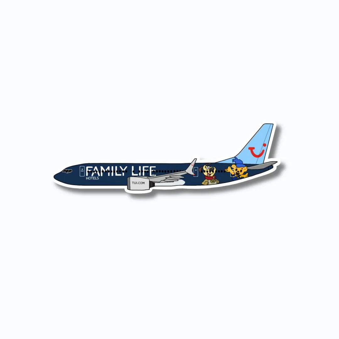 737 Boeing Airplane Sticker