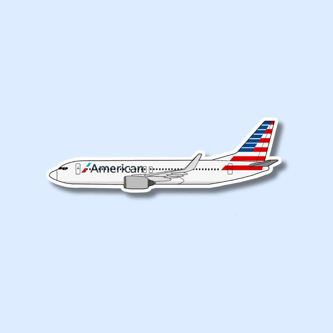 737 Boeing Airplane Sticker