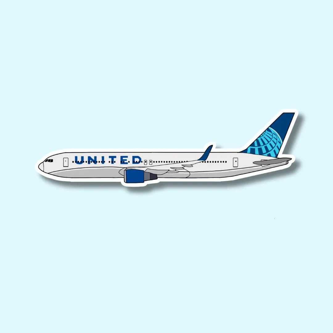 767 Boeing Airplane Sticker