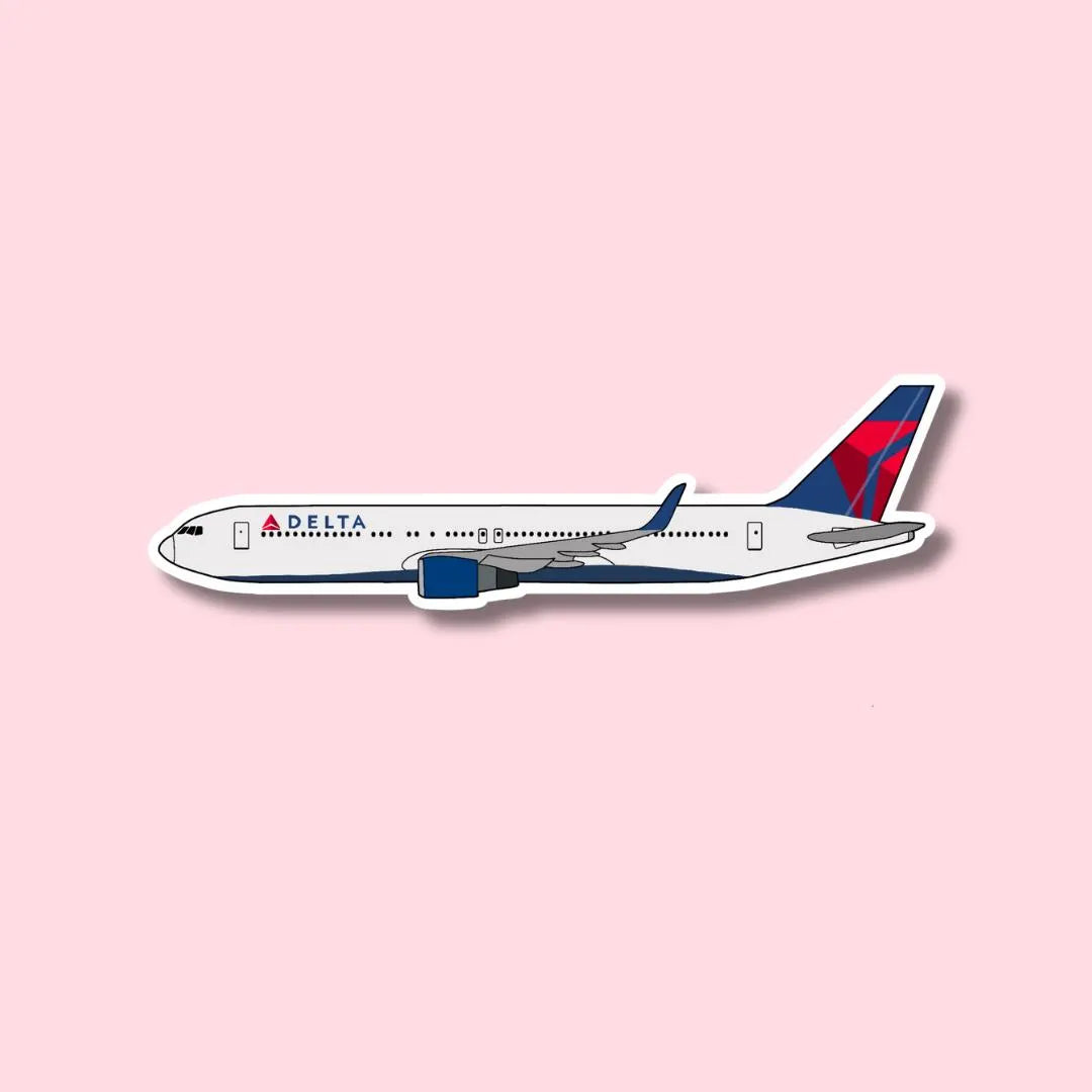 767 Boeing Airplane Sticker