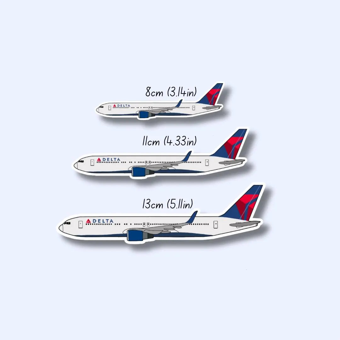 767 Boeing Airplane Sticker