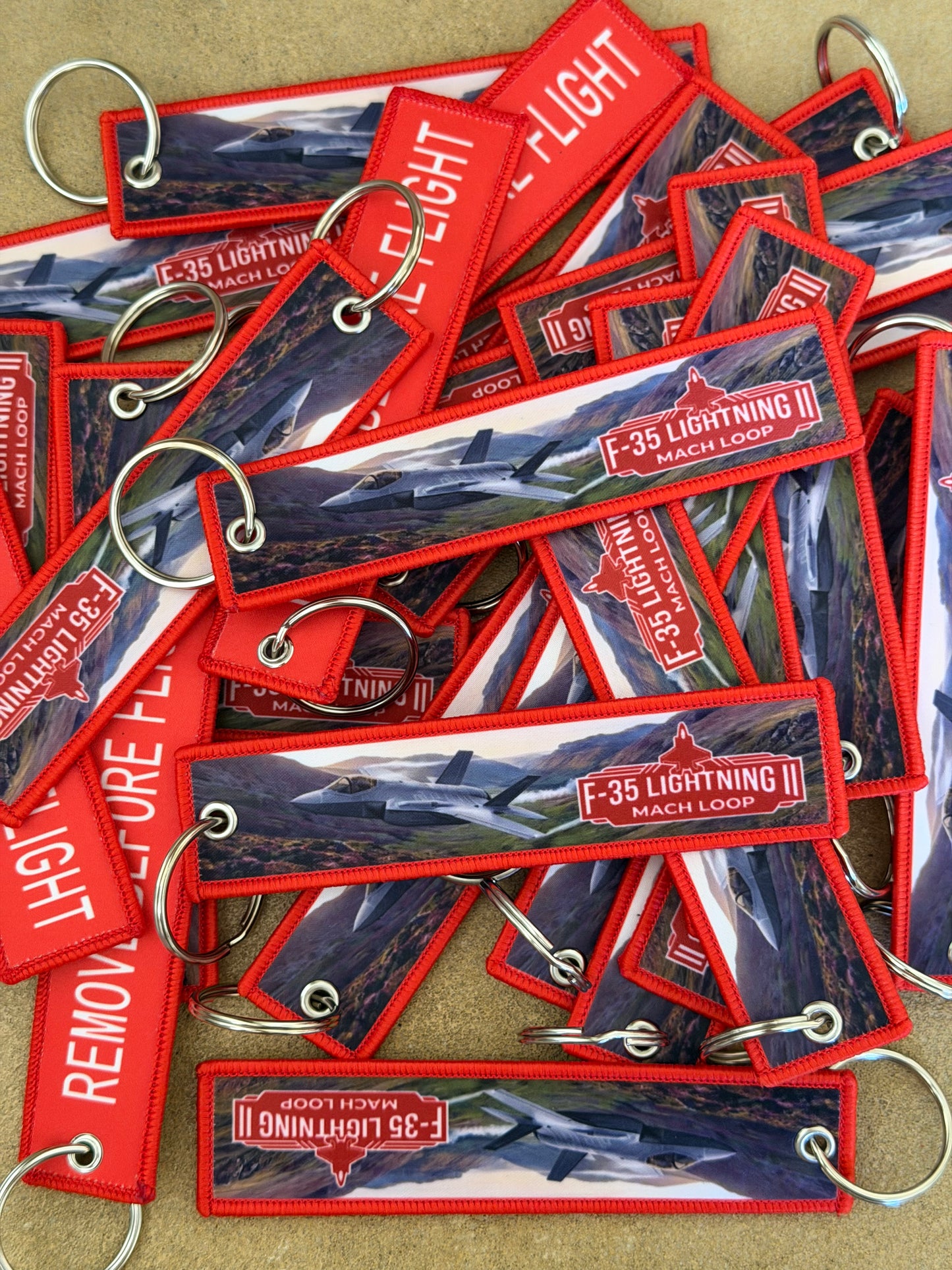 Remove Before Flight Keyring – Mach Loop Aviation Tag