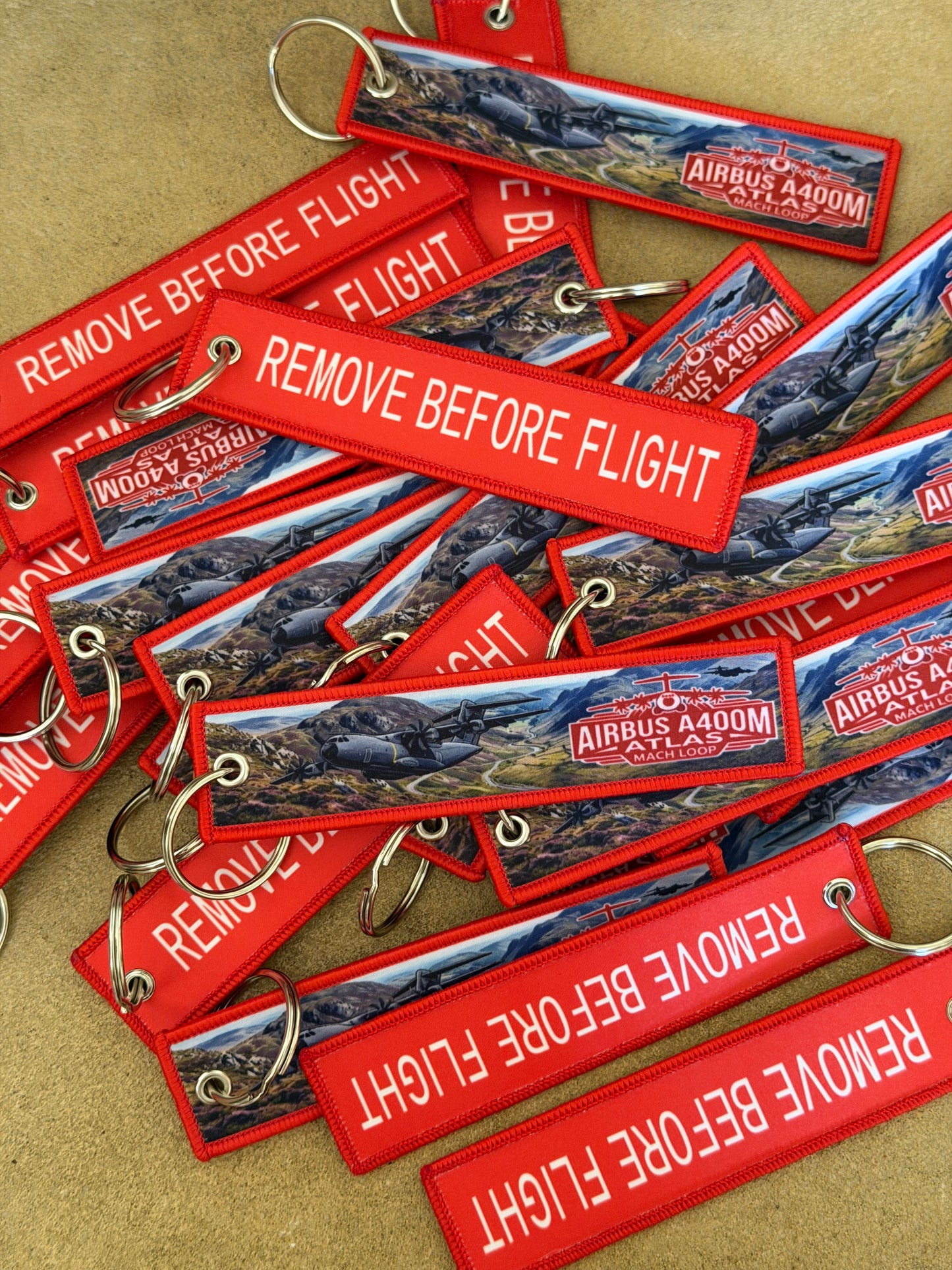 Remove Before Flight Keyring – Mach Loop Aviation Tag