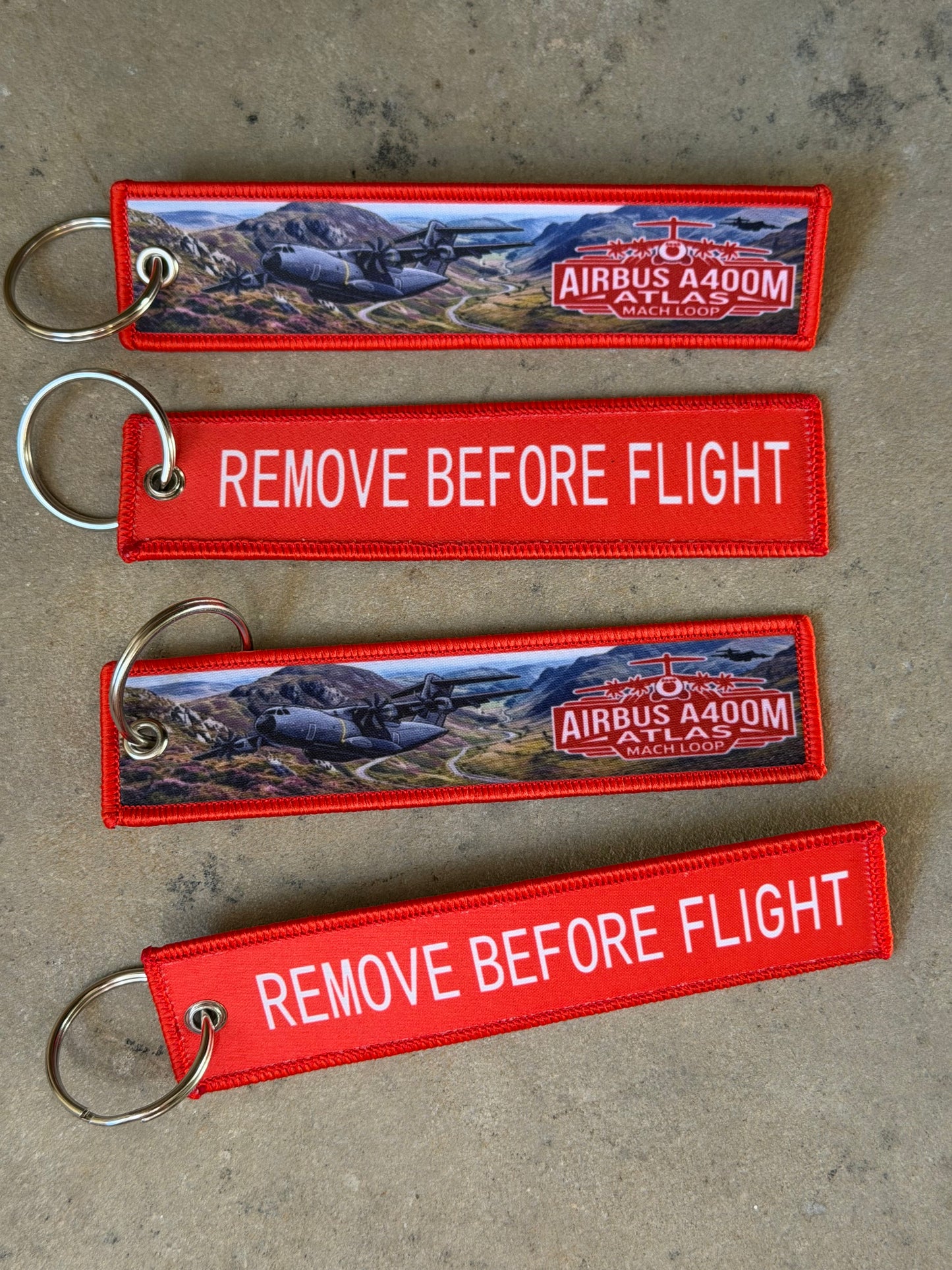 Remove Before Flight Keyring – Mach Loop Aviation Tag