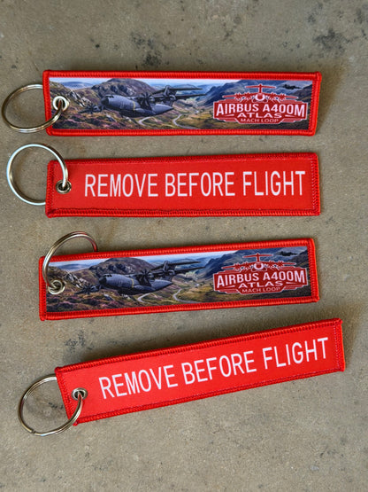 Remove Before Flight Keyring – Mach Loop Aviation Tag