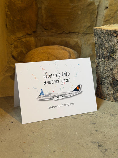 Boeing 747 Birthday Card