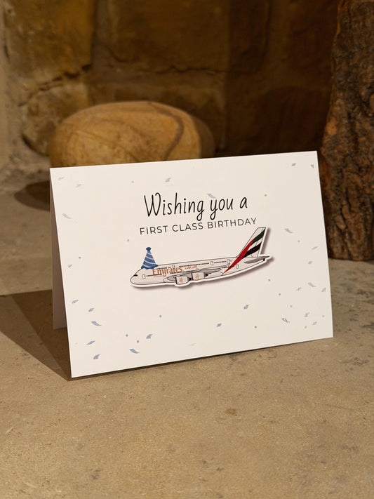 Airbus A380 Birthday Card