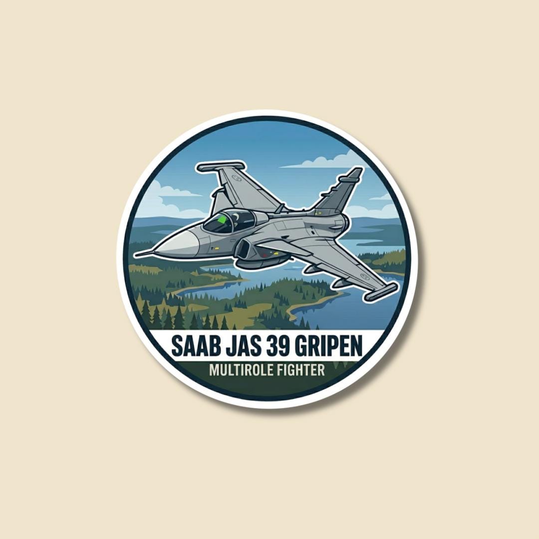 Saab Jas 39 Gripen Sticker