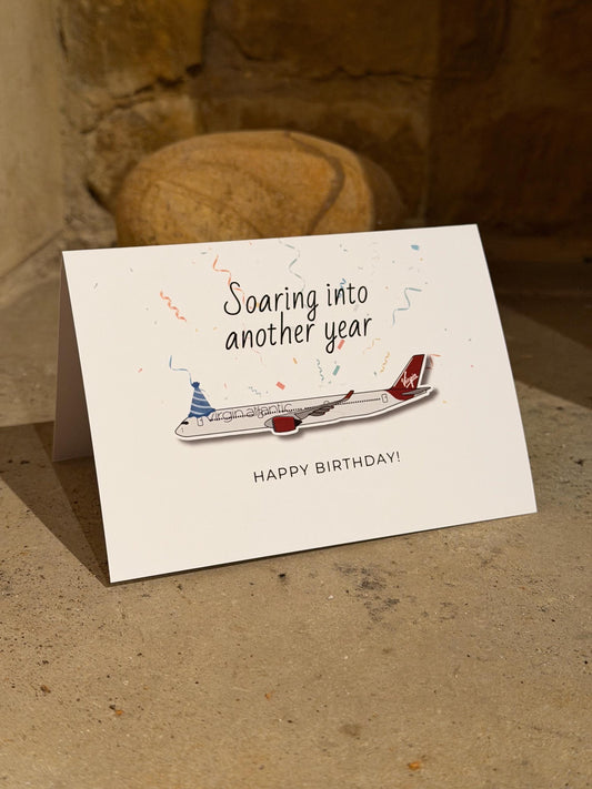 Airbus A350 Birthday Card