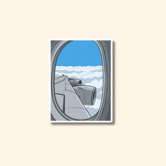 Airplane Window Sticker