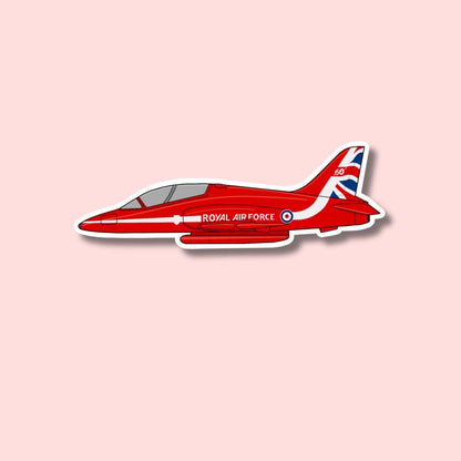 Red Arrow Hawk Airplane Sticker