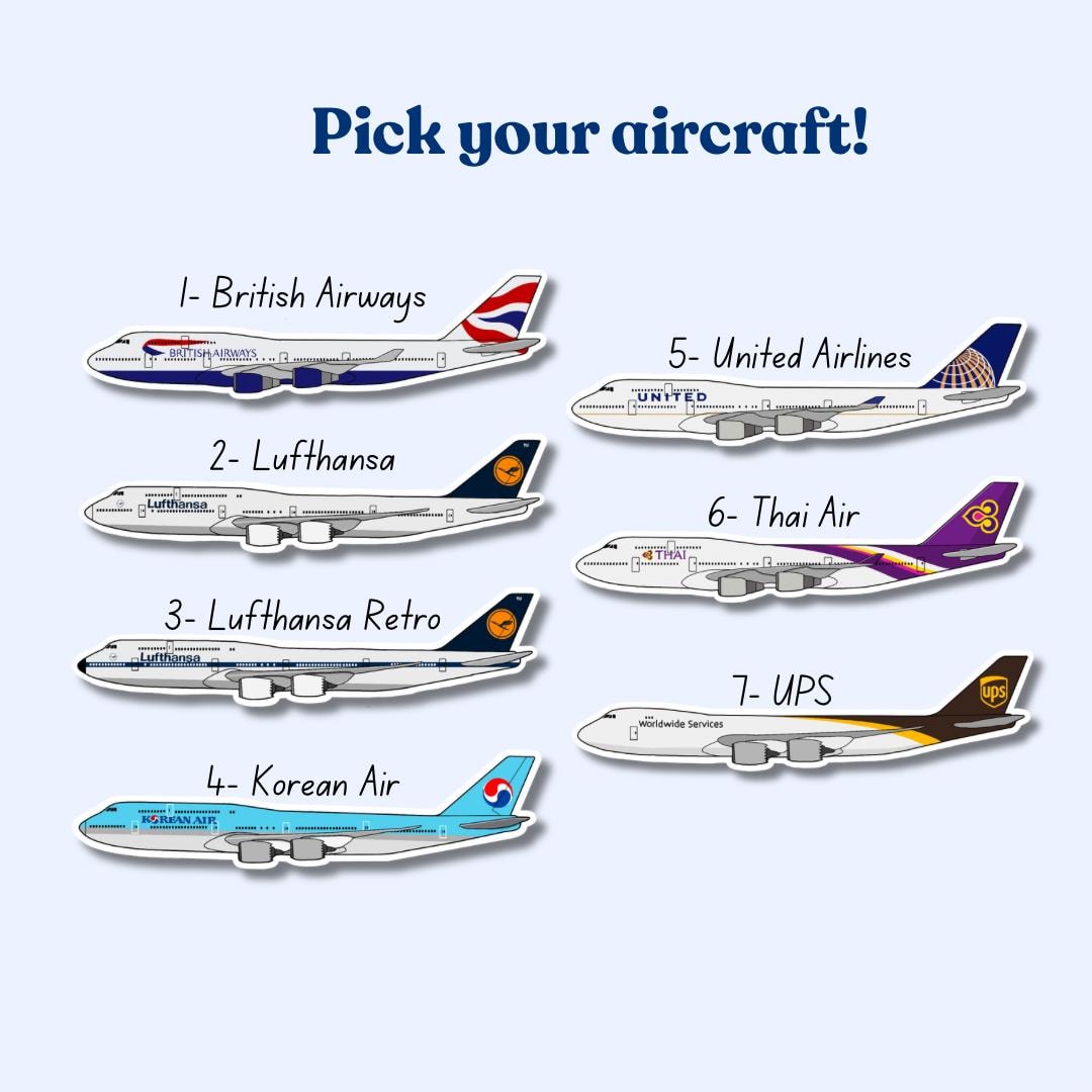 Boeing 747 Birthday Card