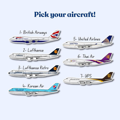 Boeing 747 Birthday Card
