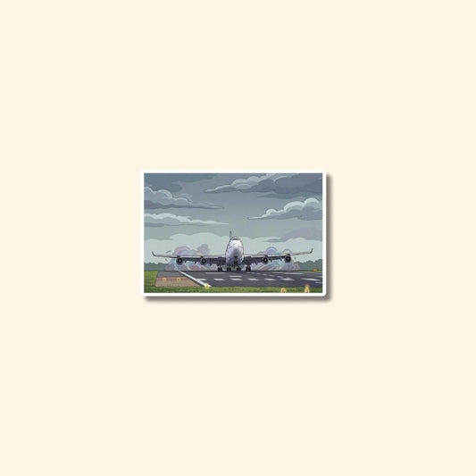Boeing 747 Take Off Sticker