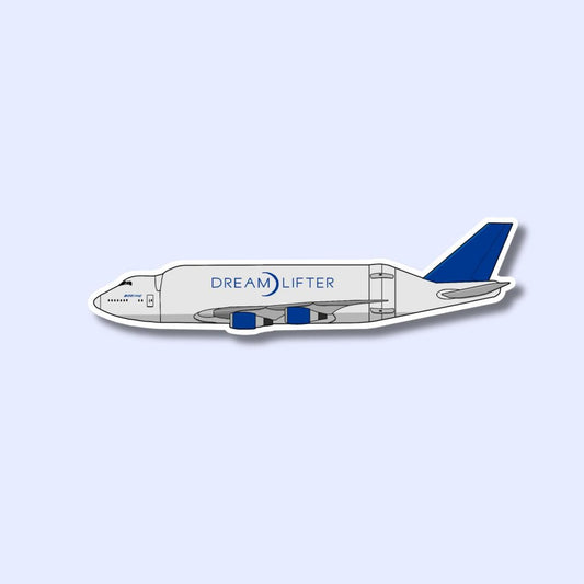 747 Dreamlifter Airplane Sticker