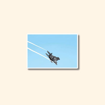 F15 Eagle Fighter Jet Sticker