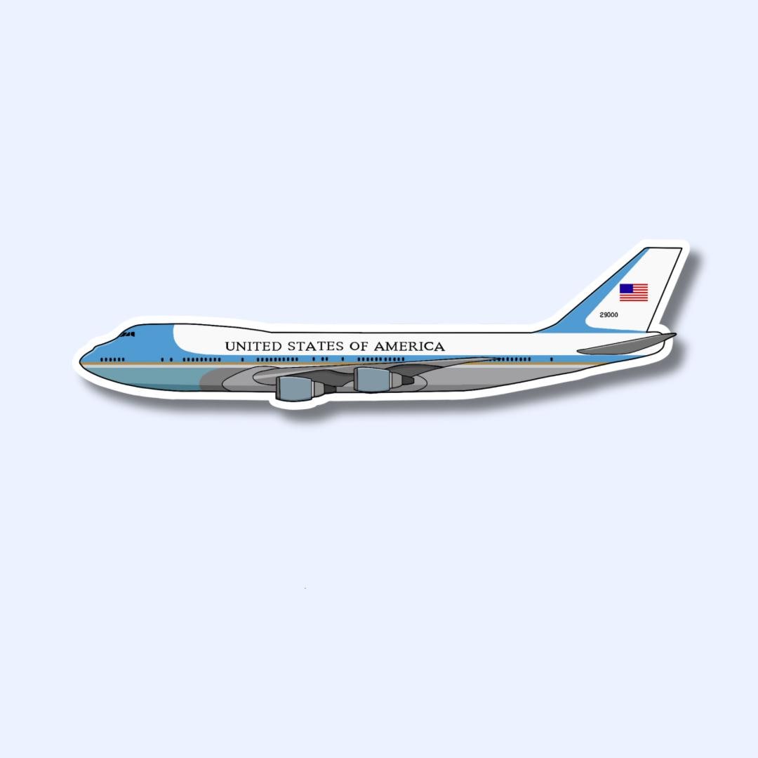 Air Force One Airplane Sticker
