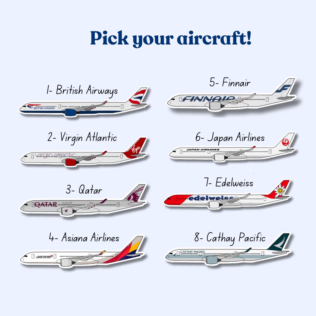 Airbus A350 Birthday Card