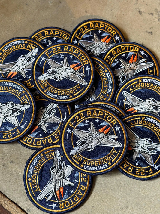 F22 Raptor Military Patch